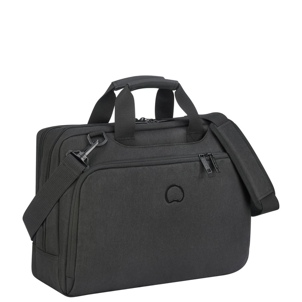 Delsey maletin esplanade tela 15.6 pulg. negro 2 compartimentos