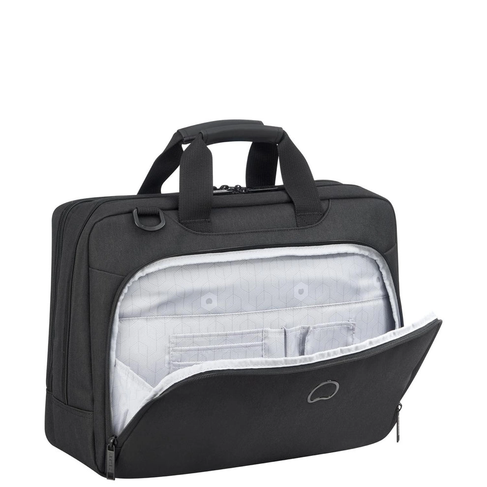 Delsey maletin esplanade tela 15.6 pulg. negro 2 compartimentos