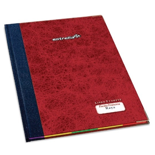 Libro florete rayado f/f 240 hojas