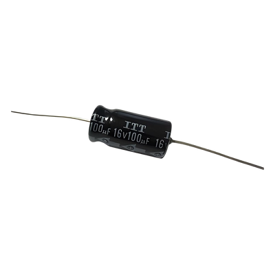 Capacitor electrolítico  100 µf  16 vcc  montaje compacto