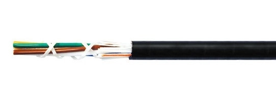 Fibra optica tubo holgado exterior dielectrica 24 hilos monomodo 8.3125 rwp