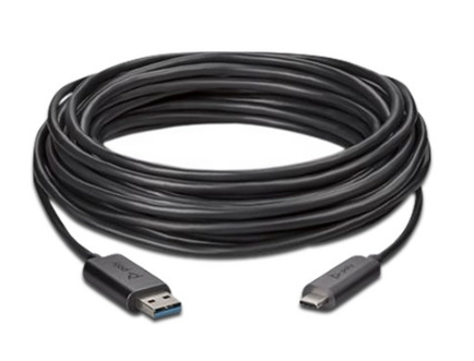 40m active optical usb 3.1 cable, type a to c. slim type c connector shell