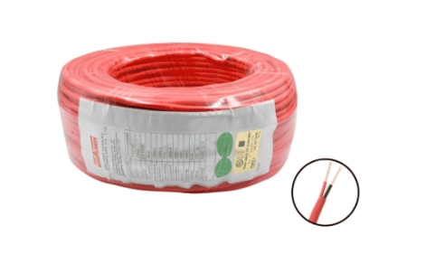 Dahua wisualarm 2x16awg-u- bobina de 305 metros de cable sin blindaje para alarma de incendio, listado por ul, revestimiento de pvc ul105 °c de alta resistencia al fuego, fabricado con aislamiento de cloruro de polivinilo ul105 °c altamente ignífugo
