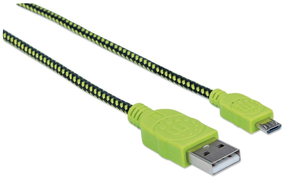 Ic intracom 91.44cm usb cable de transferencia de datos - cable for smartphone, tableta - extremo prinicpal 1 x usb 2.0 tipo a - macho - 480mbits - apantallado - oro contacto chapado - 28 awg - negro, verde