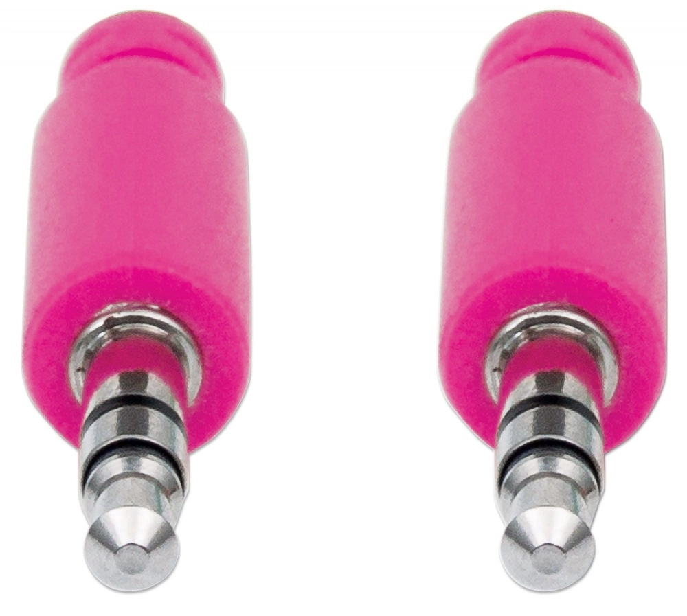 Cable audio estereo 3.5mm m-m 1.8m textil - cable for dispositivo de audio, altavoz, teléfono móvil, smartphone, tableta - 28 awg - rosa, violeta