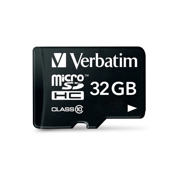 Verbatim, tarjeta de memoria micro sdhc 32gb con adaptador, uhsi v10 u1 clase 10.