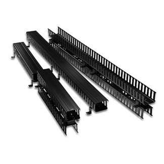 Organizador vertical frontal, altura de 80 pulgadas y canal de 4x5 pulgadas