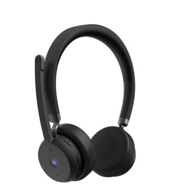 Lenovo wireless voip headset auriculares inalámbrico diadema oficina/centro de llamadas bluetooth negro