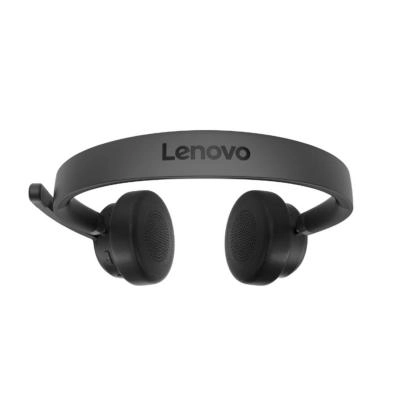 Lenovo wireless voip headset auriculares inalámbrico diadema oficina/centro de llamadas bluetooth negro
