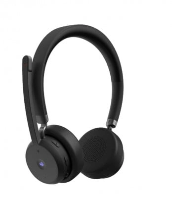 Lenovo wireless voip headset auriculares inalámbrico diadema oficina/centro de llamadas bluetooth negro