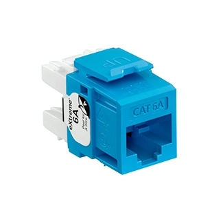 Jack clasificado para canal extremo 10g, color azul
