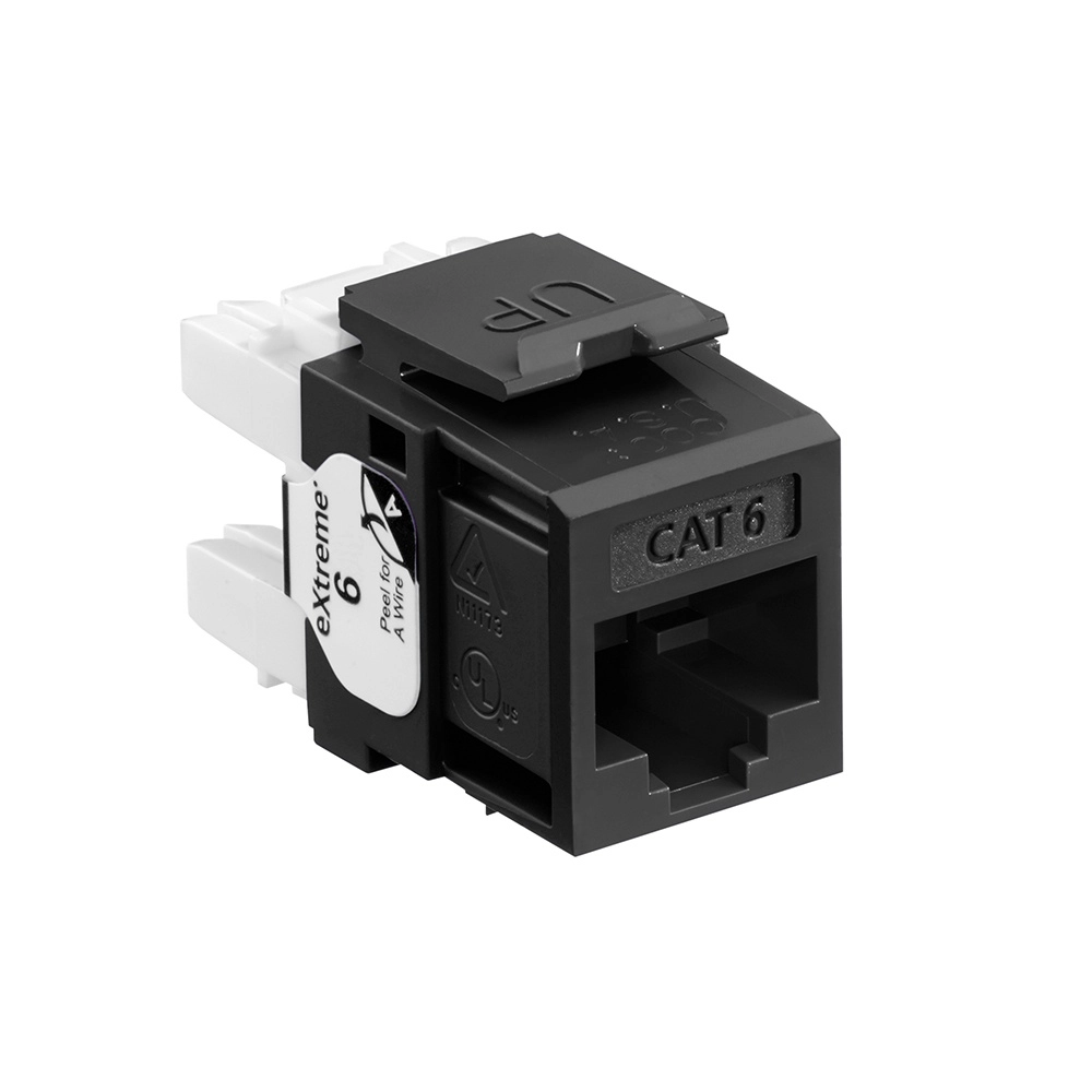 Jack quickport cat. 6 extreme 6+, negro