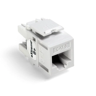 Jack quickport cat. 6 extreme 6+, blanco
