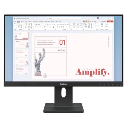 Monitor lenovo thinkvision e24-40 /23.8 fhd 1920x1080 /1x hdmi 1.4, 1x dp 1.2, 1x vga/3 yr garantia centro de servicio