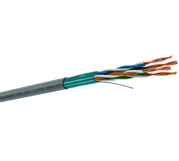 Cable ftp cat. 5e, 4 pares calibre 24 awg (cm) color azul bobina 305m