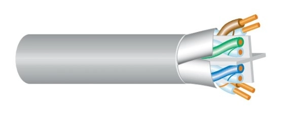 Cable ftp condumex 66496615 - 305 m, azul, ftp cat6 interior blindado, 100  cobre