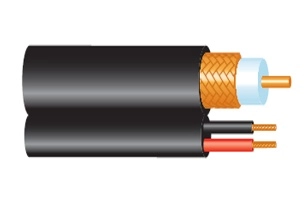 Cable siames rg-63 condumex 820080 - 305 m, color blanco, 100  cobre, siames rg59 20 awg + 2/18 awg