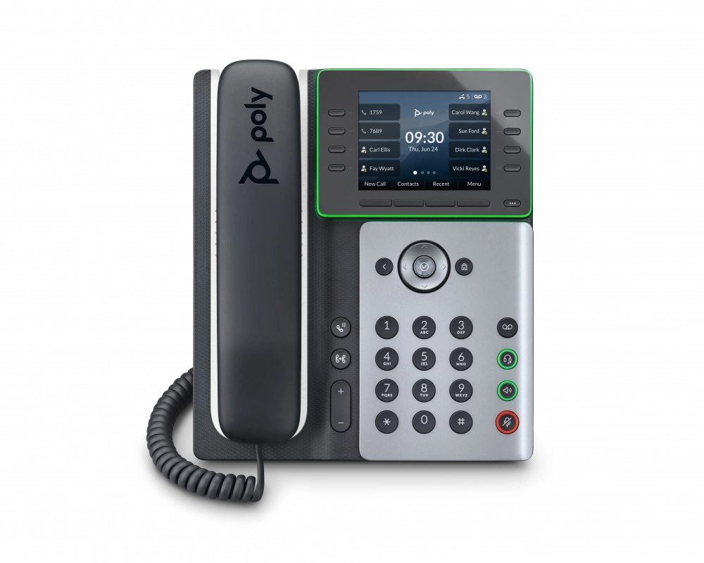 Poly edge e350 ip phone and poe-enabled