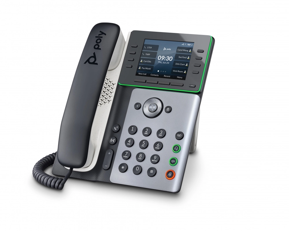 Poly edge e350 ip phone and poe-enabled