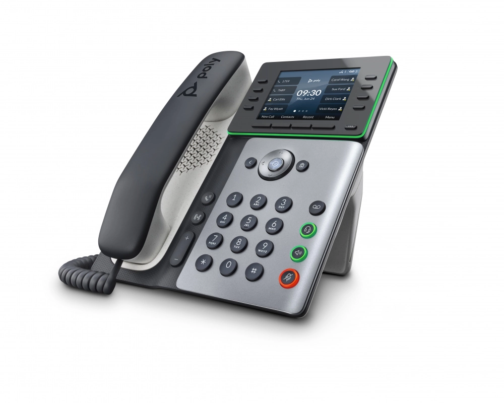 Poly edge e350 ip phone and poe-enabled