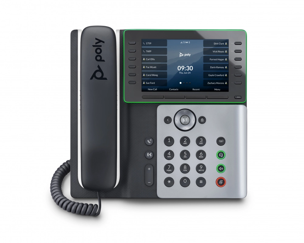 Poly edge e550 ip phone and poe-enabled