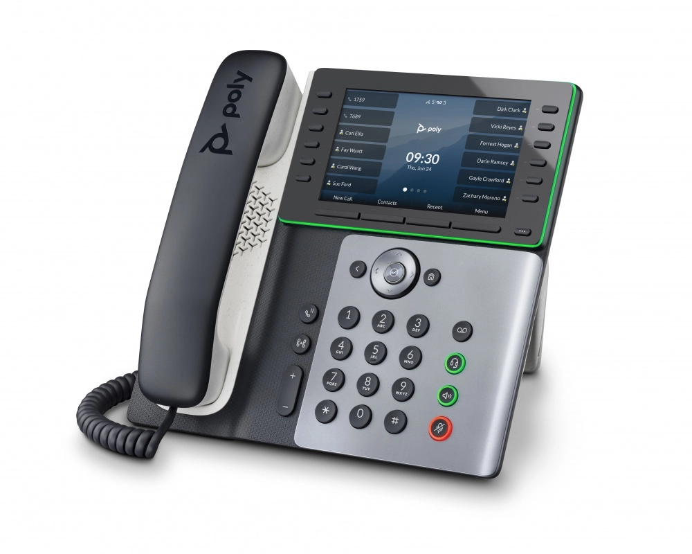 Poly edge e550 ip phone and poe-enabled
