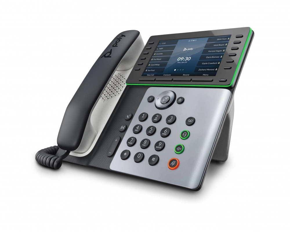 Poly edge e550 ip phone and poe-enabled