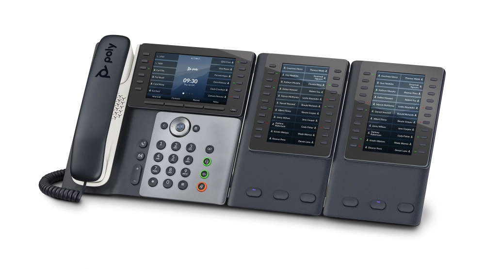 Poly edge e550 ip phone and poe-enabled