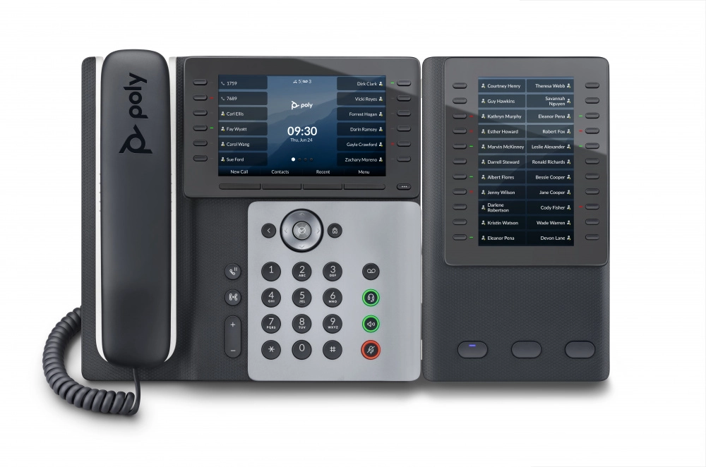 Poly edge e550 ip phone and poe-enabled