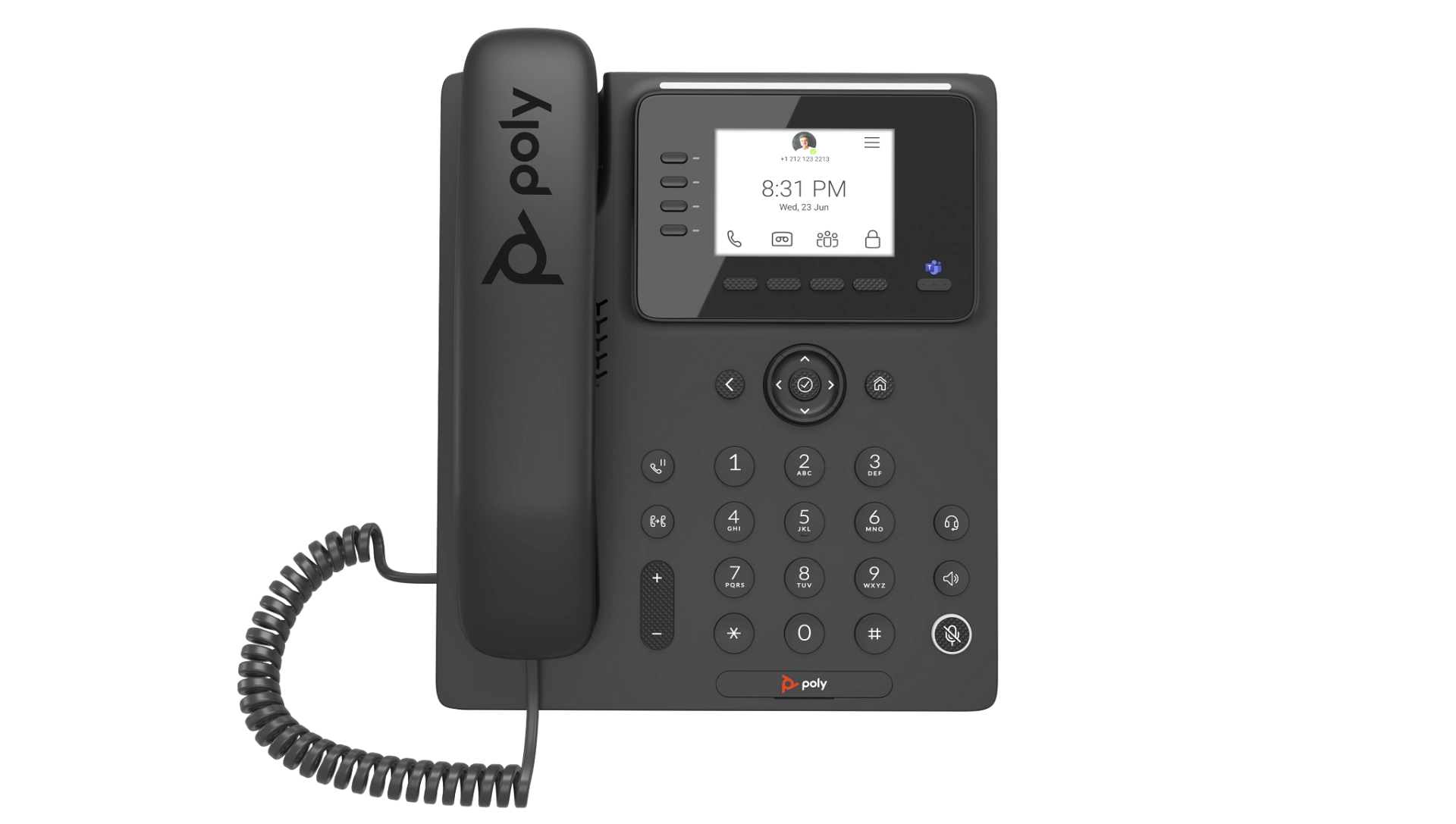 Poly telefono ip multimedia empresarial ccx 350 para microsoft teams y compatible con poe