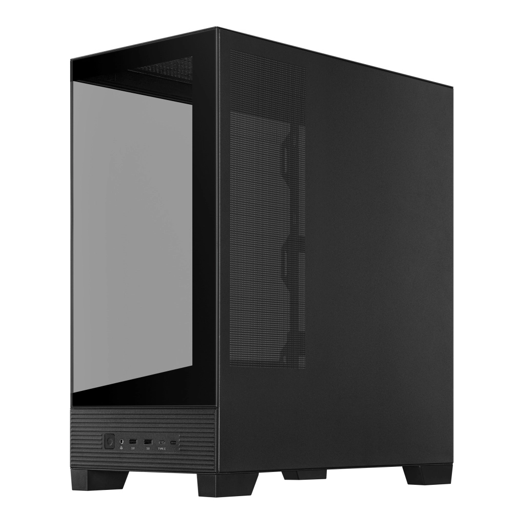 Gabinete asus a31, midi-tower, atxmicro-atxmini-itx, usb 3.0, sin fuente, sin ventiladores instalados, negro