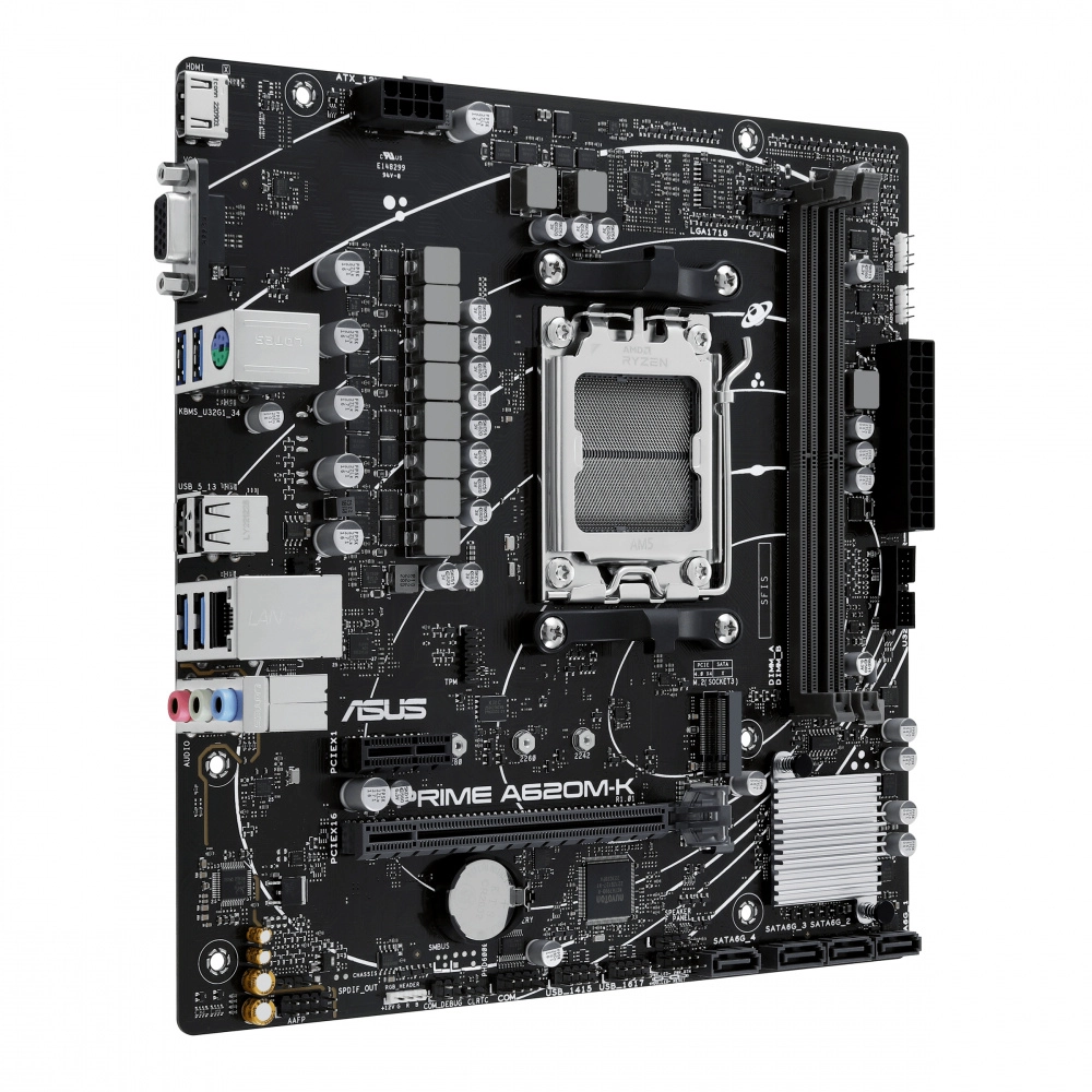 Tarjeta madre asus prime a620m-k, socket am5
