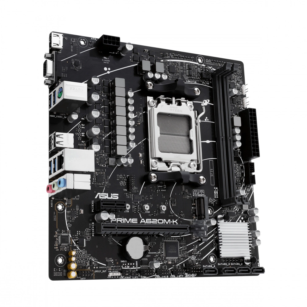 Tarjeta madre asus prime a620m-k, socket am5