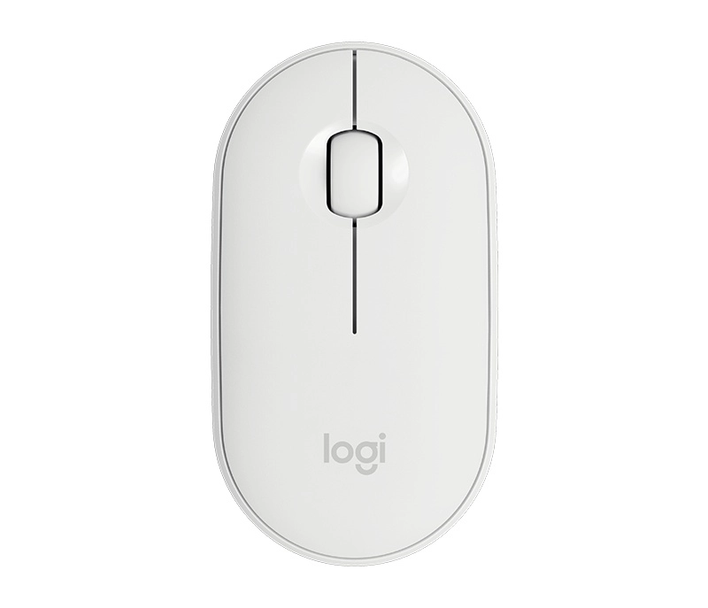 Mouse inalámbrico logitech m350 - blanco, 3 botones, bluetooth, óptico, 1000 dpi