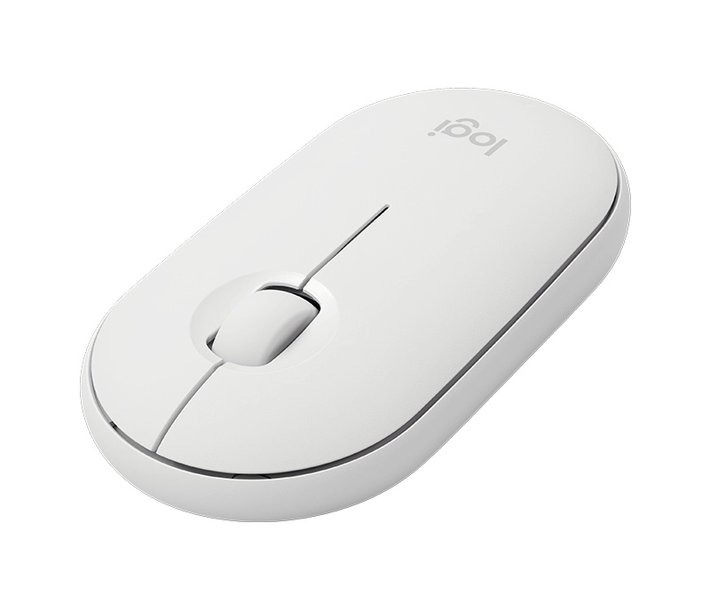 Mouse inalámbrico logitech m350 - blanco, 3 botones, bluetooth, óptico, 1000 dpi