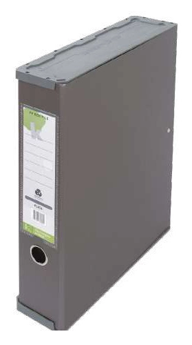Techmakro caja para archivo forrado de pvc, silver país de origen tailandia