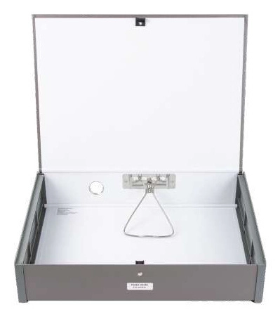 Techmakro caja para archivo forrado de pvc, silver país de origen tailandia