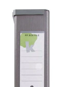 Techmakro caja para archivo forrado de pvc, silver país de origen tailandia