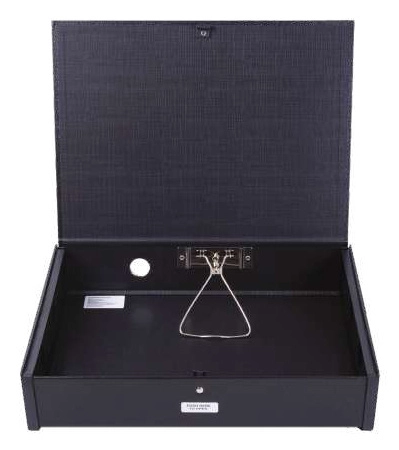 Techmakro caja para archivo forrado de pvc, negro fiber país de origen tailandia
