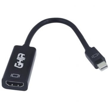 Adaptador ghia convertidor de video mini displayport macho a hdmi hembra