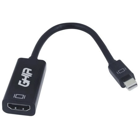 Adaptador ghia convertidor de video mini displayport macho a hdmi hembra