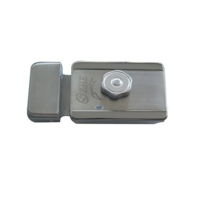 Cerradura electrica con llave por ambos lados. soporta el uso de video porteros o sistemas de control de acceso.  voltaje de operacion 12v-18v. tiempo de desbloqueo >1s