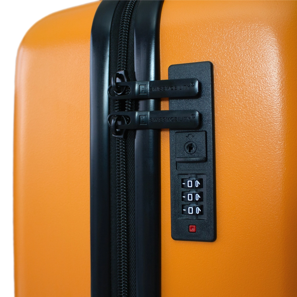 Swissmobility maleta rigida 20 pulg. naranja