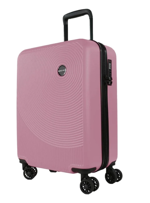Bagiau maleta cymru rigida 20 pulg. rosa
