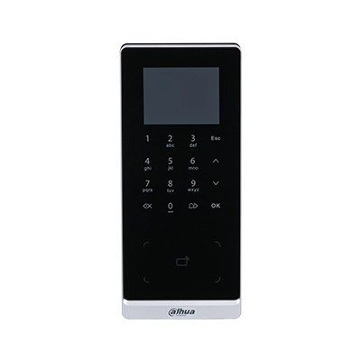 Dahua asi2201h-dw - control de acceso profesional wifi para 30,000 usuarios tarjetas id 125 khz |  teclado touch | fácil instalación, gestión remota dsspro y smartpss lite