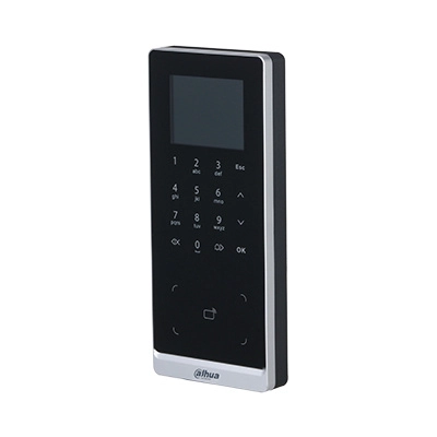Dahua asi2201h-dw - control de acceso profesional wifi para 30,000 usuarios tarjetas id 125 khz |  teclado touch | fácil instalación, gestión remota dsspro y smartpss lite