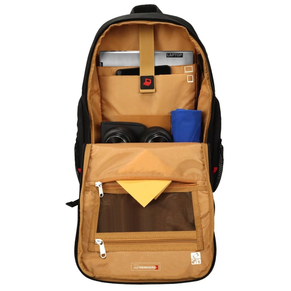 Swissmobility mochila carl 17 pulg. negra