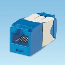 Panduit cj6x88tgbu jack modular tg mini-com™  utp rj45  categoría 6a  azul