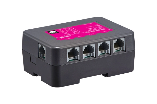 Commax cmd404cfu - distribuidor de piso para conexión de hasta 4 monitores commax para solución de apartamentos con el frente de calle clave cmx104052, requiere fuente rf2a a 24vdc departamental