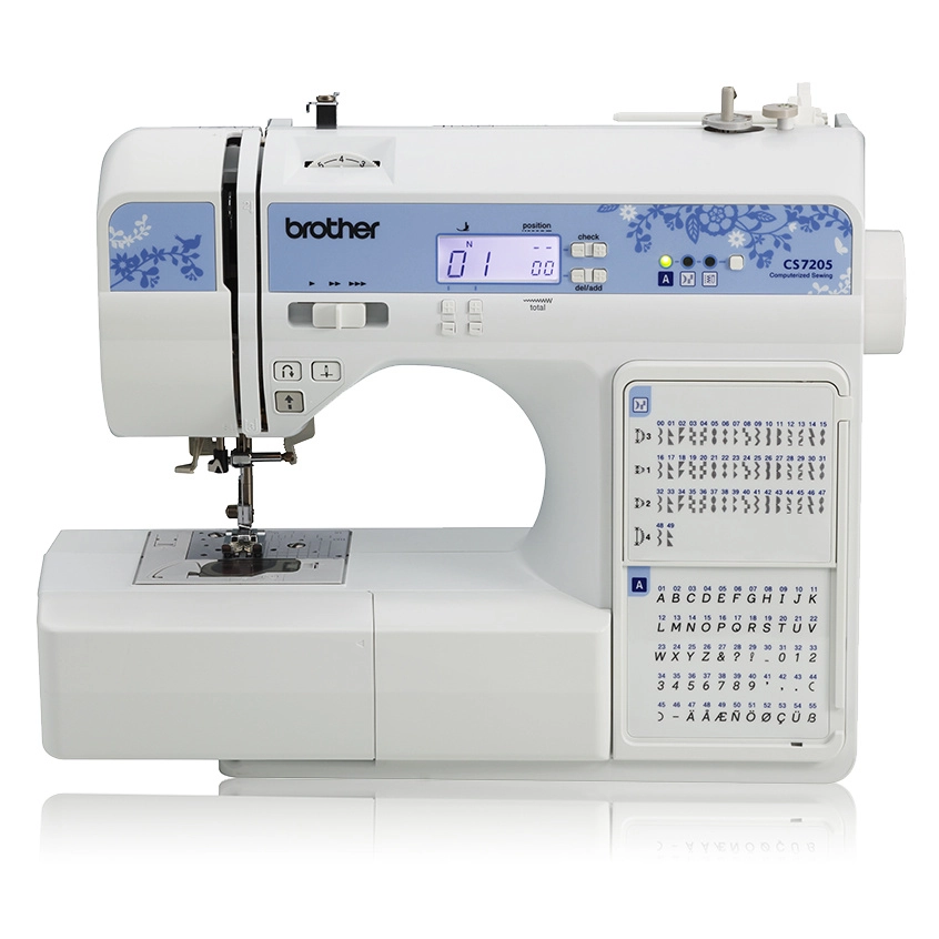 Brother maquina de coser computariza cs7205, 150 puntadas , mesa de extensión